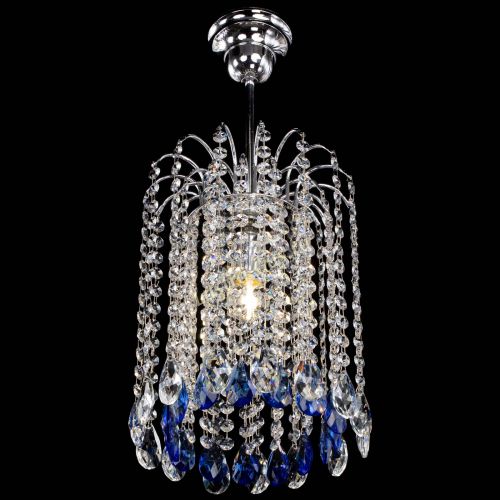 Люстра Зима капель журавлик синяя в Кирове Гусь Хрустальный