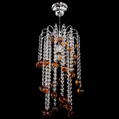 Люстра Зима каскад шар 30 чайная в Кирове Гусь Хрустальный