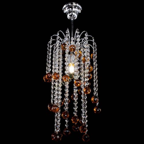 Люстра Зима каскад шар 30 чайная в Кирове Гусь Хрустальный