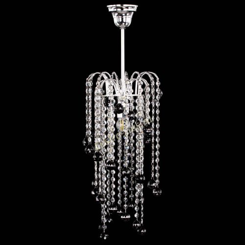 Люстра Зима каскад шар 30 черная в Кирове Гусь Хрустальный