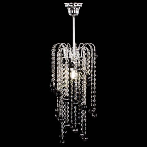 Люстра Зима каскад шар 30 черная в Кирове Гусь Хрустальный