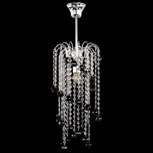 Люстра Зима каскад шар 30 черная в Кирове Гусь Хрустальный