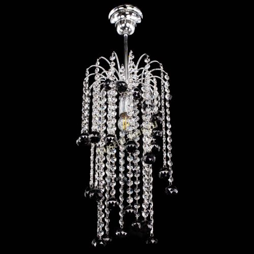 Люстра Зима каскад шар 30 черная в Кирове Гусь Хрустальный