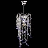 Люстра Зима каскад шар 30 фиолетовая в Кирове