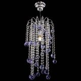 Люстра Зима каскад шар 30 фиолетовая в Кирове