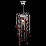 Люстра Зима каскад шар 30 красная в Кирове