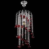 Люстра Зима каскад шар 30 красная в Кирове