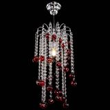 Люстра Зима каскад шар 30 красная в Кирове