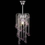 Люстра Зима каскад шар 30 розовая в Кирове