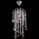 Люстра Зима каскад шар 30 розовая в Кирове