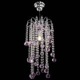 Люстра Зима каскад шар 30 розовая в Кирове