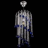 Люстра Зима каскад шар 30 синяя в Кирове