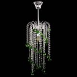 Люстра Зима каскад шар 30 зеленая в Кирове