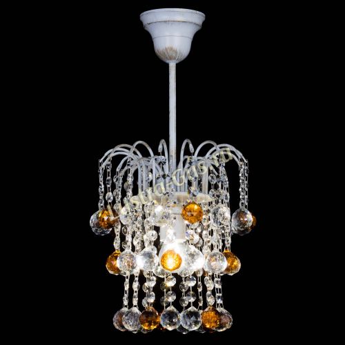 Люстра Зима шар чайная (белая патина)  в Кирове Гусь Хрустальный