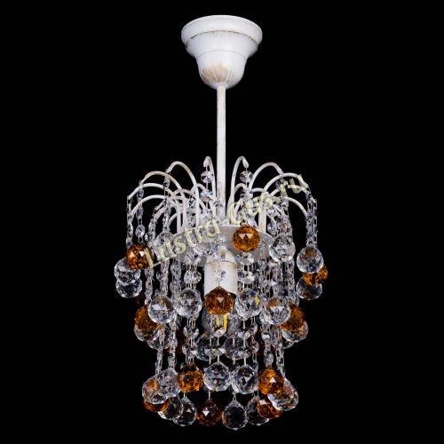 Люстра Зима шар чайная (белая патина)  в Кирове Гусь Хрустальный