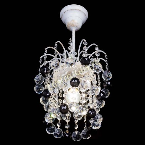 Люстра Зима шар черная (белая патина)  в Кирове Гусь Хрустальный