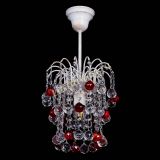 Люстра Зима шар красная (белая патина)  в Кирове