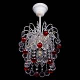 Люстра Зима шар красная (белая патина)  в Кирове