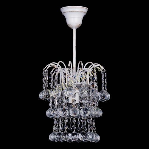 Люстра Зима шар белая в Кирове Гусь Хрустальный