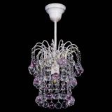 Люстра Зима шар розовая (белая патина)  в Кирове