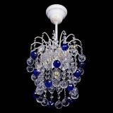 Люстра Зима шар синяя (белая патина)  в Кирове