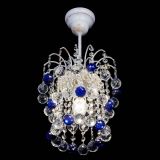 Люстра Зима шар синяя (белая патина)  в Кирове