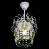 Люстра Зима шар зеленая (белая патина)  в Кирове