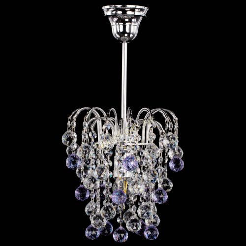 Люстра Зима шар фиолетовая в Кирове Гусь Хрустальный