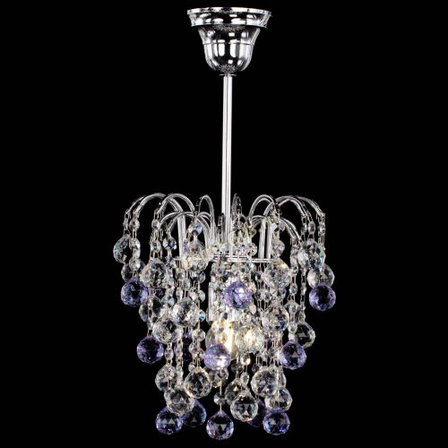 Люстра Зима шар фиолетовая в Кирове Гусь Хрустальный