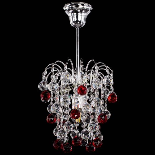 Люстра Зима шар красная в Кирове Гусь Хрустальный