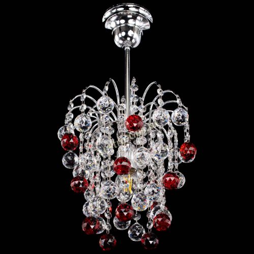 Люстра Зима шар красная в Кирове Гусь Хрустальный