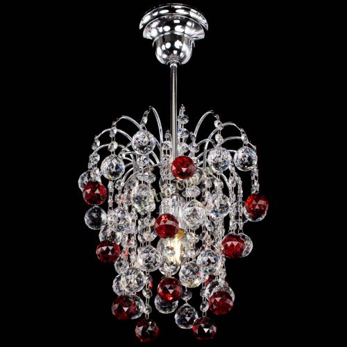 Люстра Зима шар красная в Кирове Гусь Хрустальный