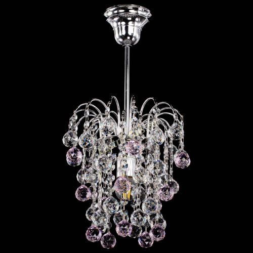 Люстра Зима шар розовая в Кирове Гусь Хрустальный