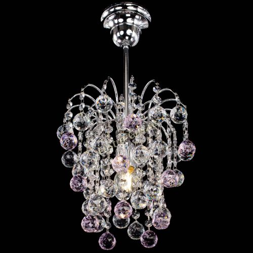 Люстра Зима шар розовая в Кирове Гусь Хрустальный