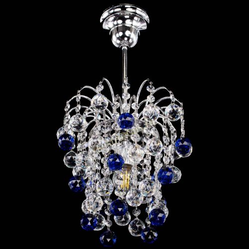 Люстра Зима шар синяя в Кирове Гусь Хрустальный