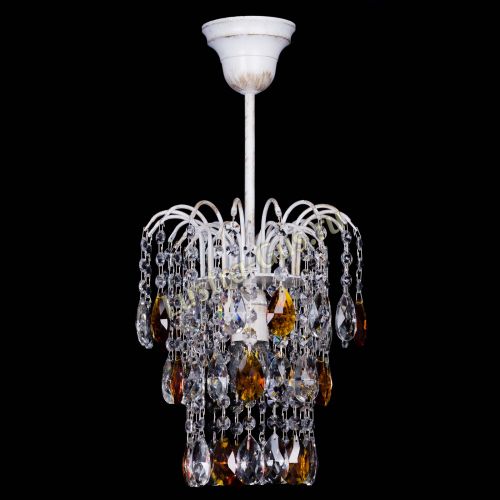 Люстра Зима журавлик чайная (белая патина) в Кирове Гусь Хрустальный