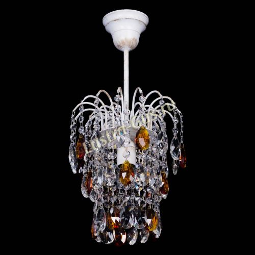 Люстра Зима журавлик чайная (белая патина) в Кирове Гусь Хрустальный