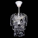 Люстра Зима журавлик черная (белая патина) в Кирове