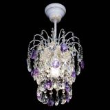 Люстра Зима журавлик фиолетовая (белая патина) в Кирове