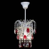 Люстра Зима журавлик красная (белая патина) в Кирове