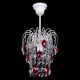 Люстра Зима журавлик красная (белая патина) в Кирове