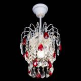 Люстра Зима журавлик красная (белая патина) в Кирове