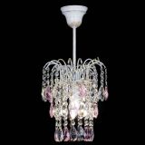 Люстра Зима журавлик розовая (белая патина) в Кирове