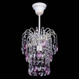 Люстра Зима журавлик розовая (белая патина) в Кирове