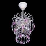 Люстра Зима журавлик розовая (белая патина) в Кирове