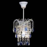 Люстра Зима журавлик синяя (белая патина) в Кирове