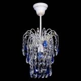 Люстра Зима журавлик синяя (белая патина) в Кирове