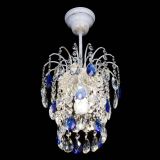 Люстра Зима журавлик синяя (белая патина) в Кирове