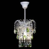 Люстра Зима журавлик зеленая (белая патина) в Кирове