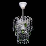 Люстра Зима журавлик зеленая (белая патина) в Кирове